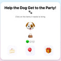 🐶 Help the Dog Get to the Party! – Interactive Birthday Invitation 🎉