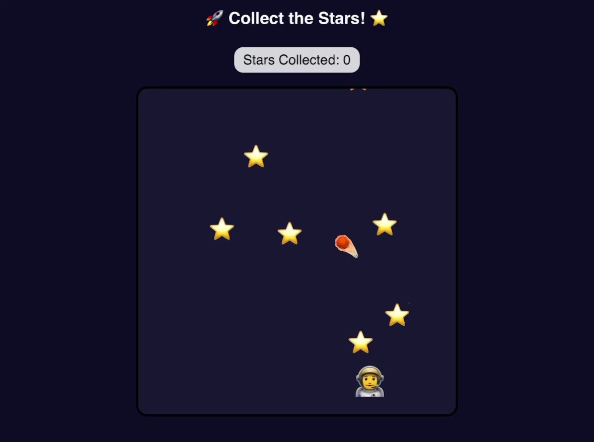🌟 Collect the Stars! – Interactive Birthday Game Invitation 🚀
